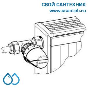 10446 Honeywell T2021W0 Thera-4 Design Термоголовка компактная для радиаторных клапанов, +6...+28°C,  М30 x 1,5, с нулевой отметкой (0°C)
